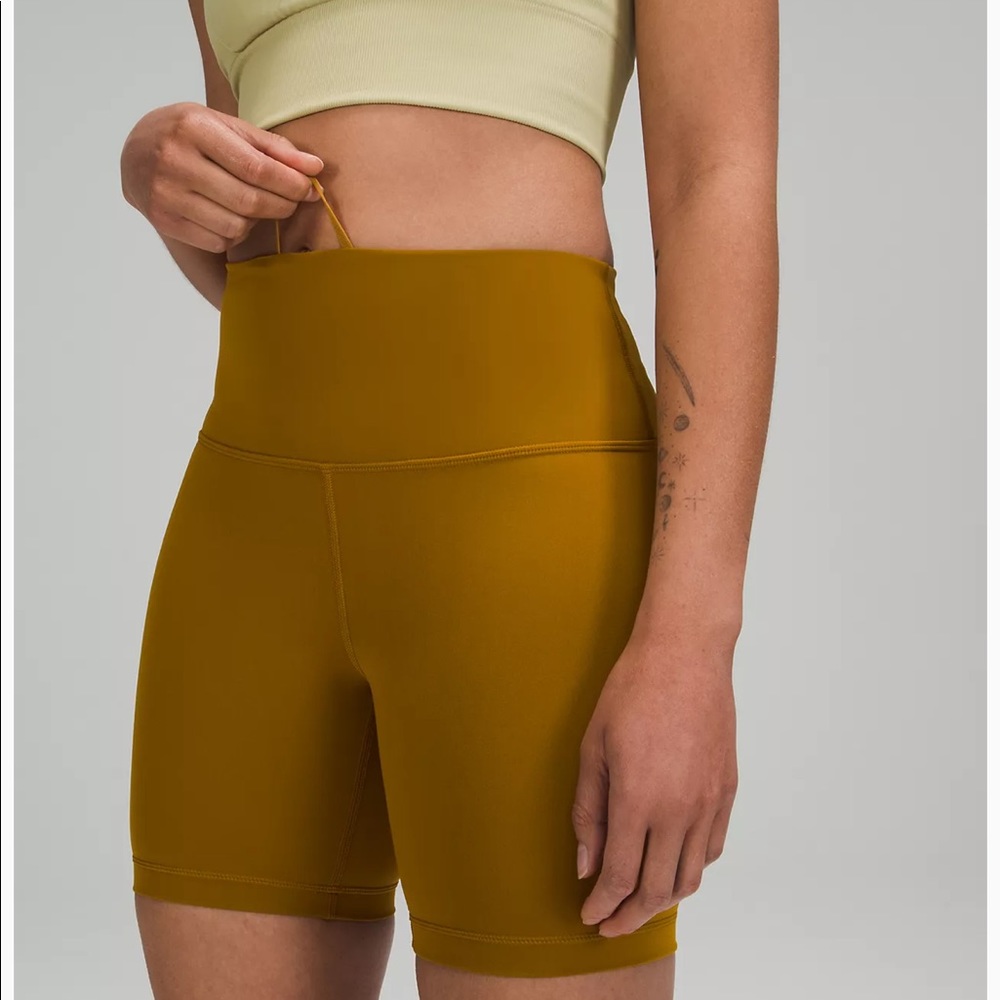 Lululemon Wunder Train Short 6” Size 2 Gold Spice Yellow
